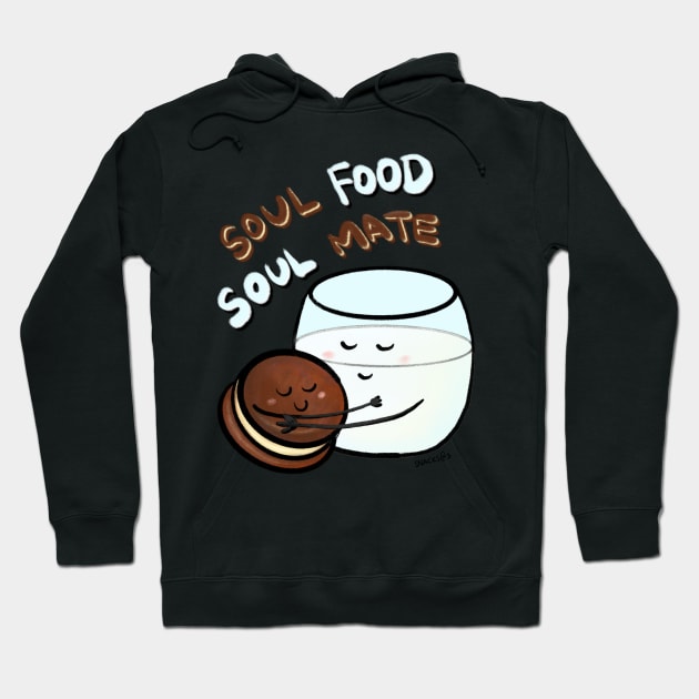 Cookie and Milk - Soul Food, Soul Mate Hoodie by Snacks At 3